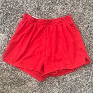 Red shorts